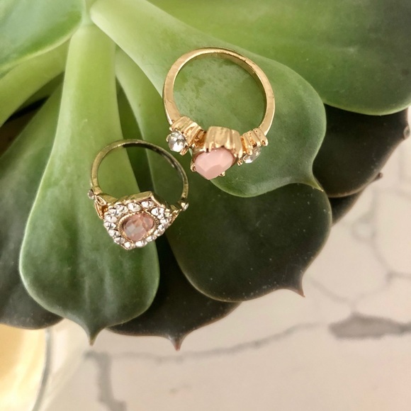 Two Pink Gold Rings - Picture 2 of 3